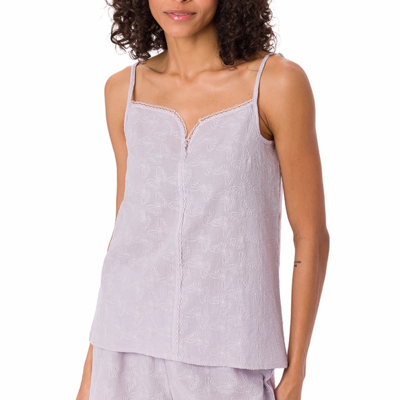 Suvi NYC women's 2-piece short pajama set Strap top and shorts 100% Cotton - Picture 4 of 15